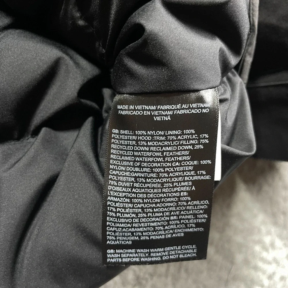 The North Face McMurdo Parka Coat Mens Size XL Black Down 600 DryVent Hooded NEW